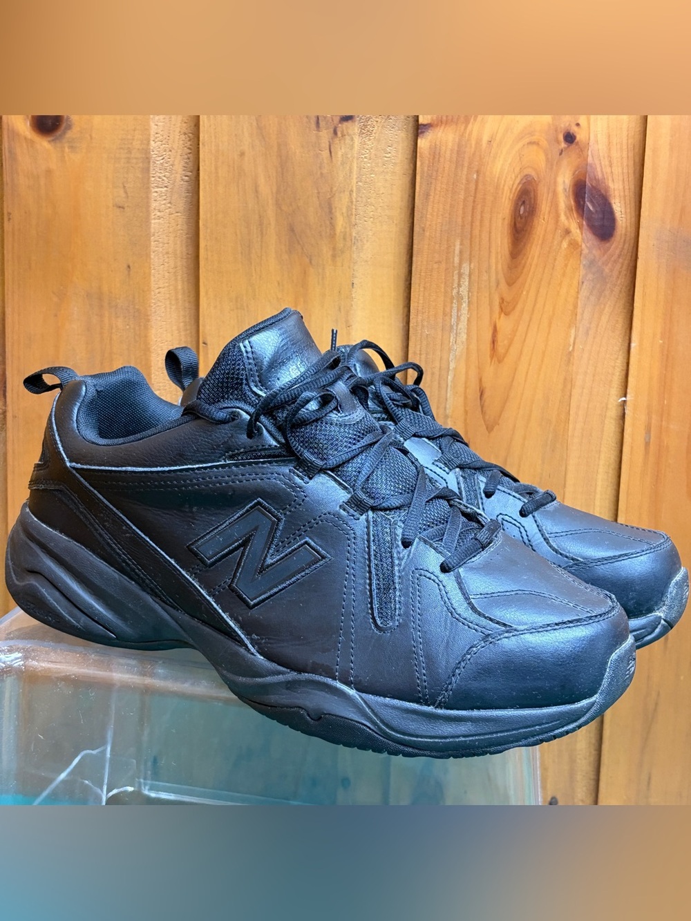 New Balance 608v4 Black Leather Training Shoes Men's Size 12 4E Extra Wide - Picture 4 of 12